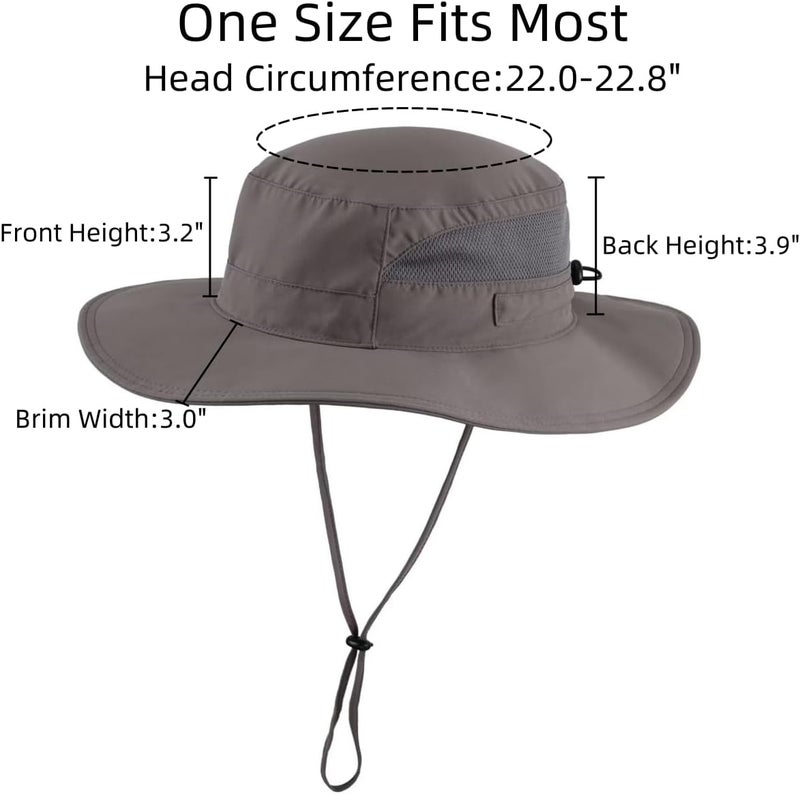 Connectyle Women's UPF 50+ Sun Hat UV Protection Wide Brim Bucket Hat Summer Beach Hats Fishing Hiking Outdoor Safari Hats - Image 3
